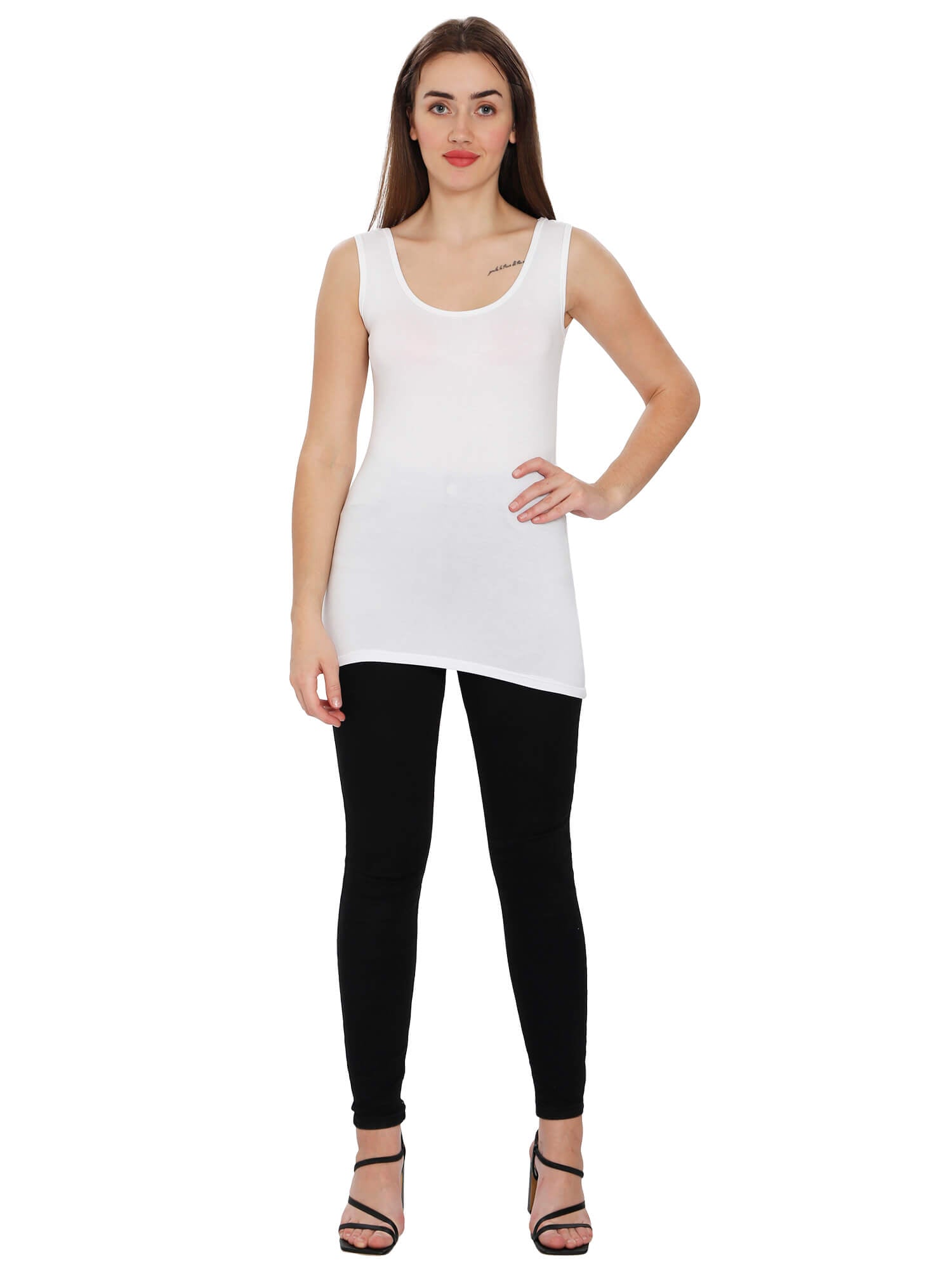 White Lounge Wear Camisole